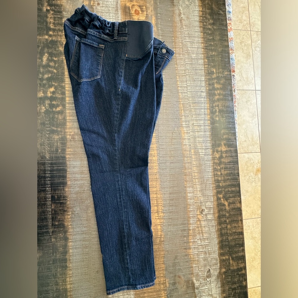 Maternity Jeans Blue Denim Old Navy Brand Size 16 Short
